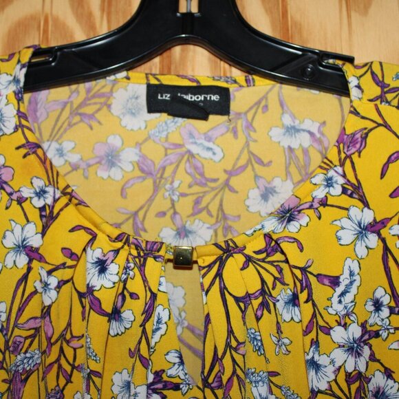 Liz Claiborne Career Blouse - Size L - Polyester Blend - Picture 5 of 9